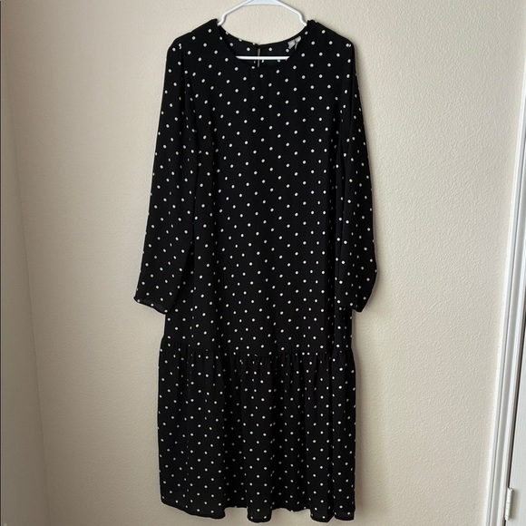 ASOS Black and White Bishop Sleeve Sundress - Picture 1 of 3